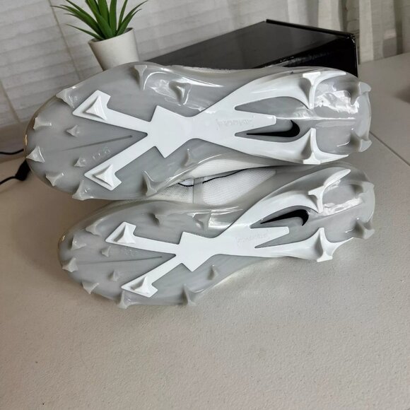 Nike Alpha Menace Elite 3 White Platinum Football Cleats Mens Size 9 CT6648-109 - Picture 4 of 7